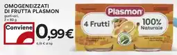 Ipercoop Omogeneizzati di frutta PLASMON offerta