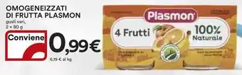 Ipercoop Omogeneizzati di frutta PLASMON offerta