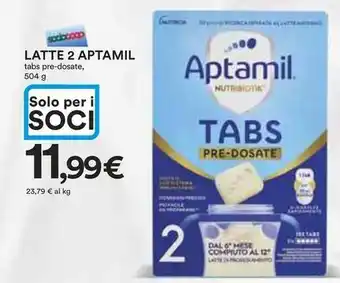 Ipercoop Latte 2 APTAMIL tabs pre-dosate offerta