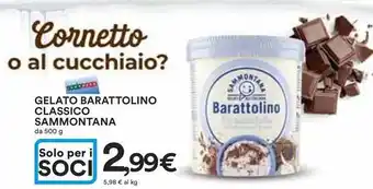 Ipercoop Gelato barattolino classico SAMMONTANA offerta