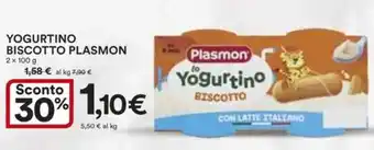 Ipercoop Yogurtino biscotto PLASMON offerta