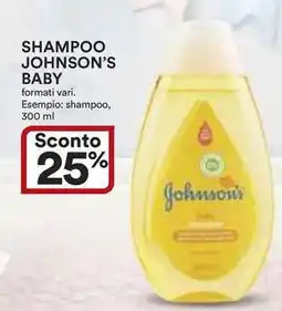 Ipercoop Shampoo JOHNSON'S BABY offerta