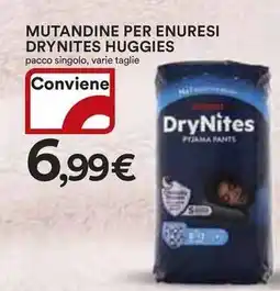 Ipercoop Mutandine per enuresi drynites HUGGIES offerta