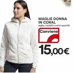 Ipercoop Maglie donna in coral offerta