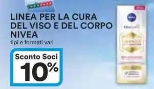 Ipercoop Linea per la cura del viso e del corpo NIVEA offerta