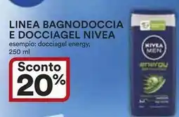 Ipercoop Linea bagnodoccia e docciagel NIVEA offerta