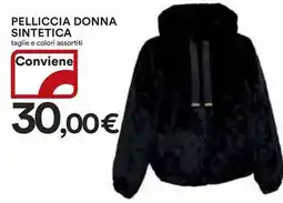 Ipercoop Pelliccia donna sintetica offerta