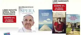 Ipercoop Libro novità spera spera, papa francesco offerta