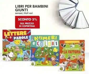 Ipercoop Libri per bambini giunti offerta