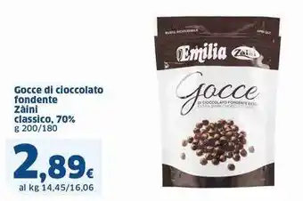 Sigma Gocce di cioccolato fondente ZAINI offerta