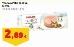 Sigma Tonno all'olio di oliva Sigma offerta