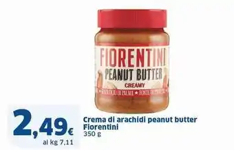 Sigma Crema di arachidi peanut butter FIORENTINI offerta