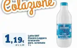 Sigma Latte uht piacere leggero GRANAROLO parz. scremato offerta