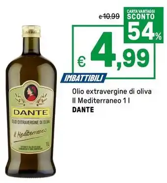 Iper La Grande Olio extravergine di oliva il mediterraneo DANTE offerta