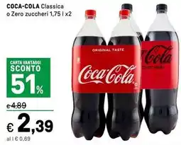 Iper La Grande COCA-COLA classica o zero zuccheri offerta