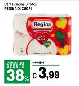 Iper La Grande Carta cucina REGINA DI CUORI offerta