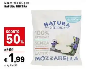 Iper La Grande Mozzarella NATURA SINCERA offerta