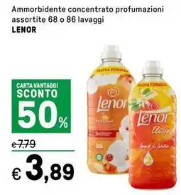 Iper La Grande Ammorbidente concentrato profumazioni assortite LENOR offerta