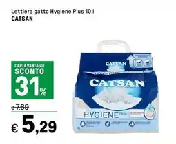 Iper La Grande Lettiera gatto hygiene plus CATSAN offerta