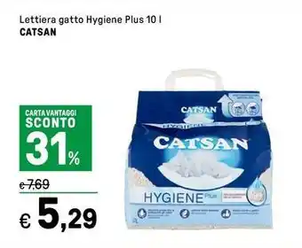 Iper La Grande Lettiera gatto hygiene plus CATSAN offerta