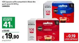 Iper La Grande 108 capsule caffè compatibili a modo mio gusti assortiti LAVAZZA offerta