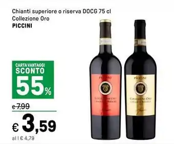 Iper La Grande Chianti superiore o riserva docg  collezione oro PICCINI offerta