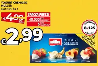 Bennet Yogurt cremoso MÜLLER offerta