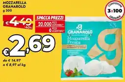 Bennet Mozzarella GRANAROLO offerta