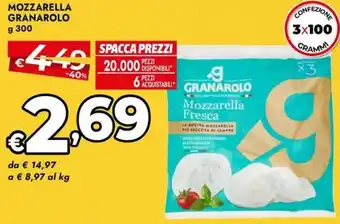 Bennet Mozzarella GRANAROLO offerta