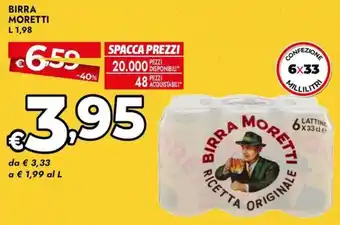 Bennet Birra MORETTI offerta