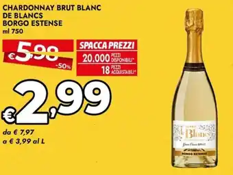 Bennet Chardonnay brut blanc de blancs borgo estense offerta