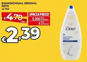 Bennet Bagnoschiuma original DOVE offerta