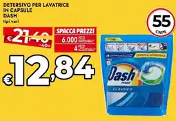 Bennet Detersivo per lavatrice in capsule DASH offerta