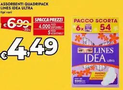 Bennet Assorbenti quadripack LINES IDEA ULTRA offerta