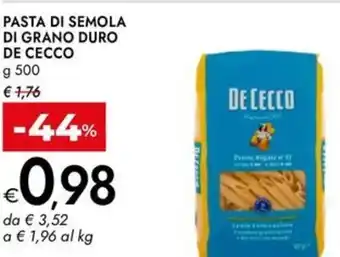 Bennet Pasta di semola di grano duro DE CECCO offerta