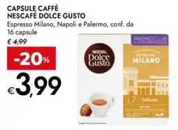 Bennet Capsule caffè NESCAFÉ DOLCE GUSTO offerta