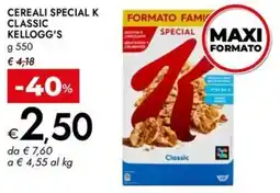 Bennet Cereali special k classic KELLOGG'S offerta