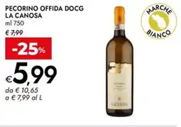 Bennet Pecorino offida docg LA CANOSA offerta