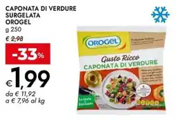 Bennet Caponata di verdure surgelata OROGEL offerta