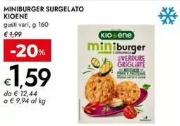 Bennet Miniburger surgelato KIOENE offerta