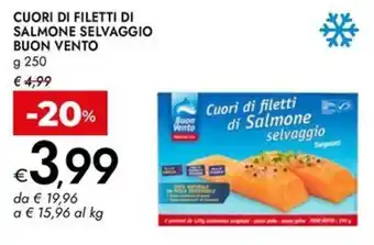 Bennet Cuori di filetti di salmone selvaggio BUON VENTO offerta