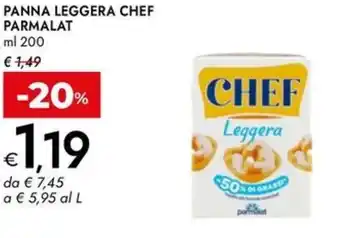 Bennet Panna leggera chef PARMALAT offerta