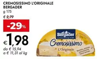 Bennet Cremosissimo l'originale BERGADER offerta