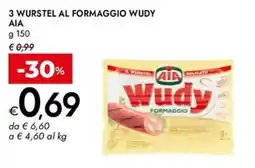 Bennet 3 wurstel al formaggio wudy AIA offerta