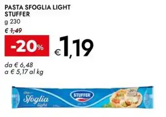 Bennet Pasta sfoglia light STUFFER offerta