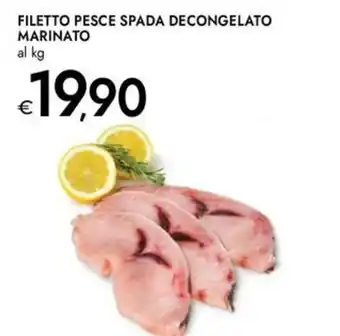 Bennet Filetto pesce spada decongelato marinato offerta