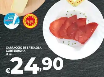 Bennet Carpaccio di bresaola cortebuona offerta