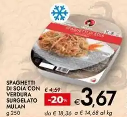 Bennet Spaghetti di soia con verdura surgelato MULAN offerta