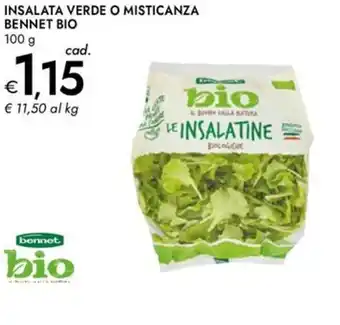 Bennet Insalata verde o misticanza BENNET BIO offerta