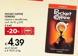 Bennet Pocket coffee FERRERO offerta